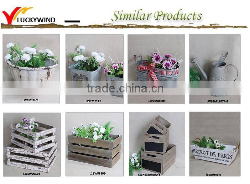 weeding decorations galvanized antique basket planting