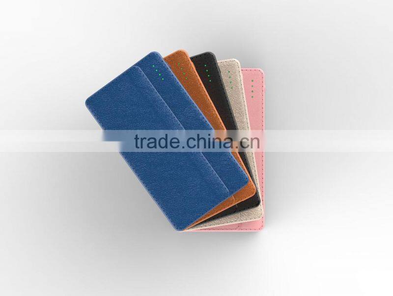 New Credit Card power bank 10000mah power bank pack portable external battery backup charge for Android Devices charging