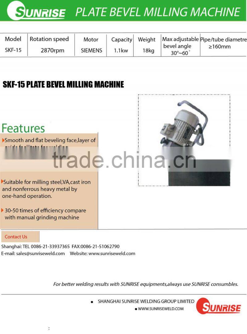 SKF-15 PLATE BEVEL MILLING MACHINE