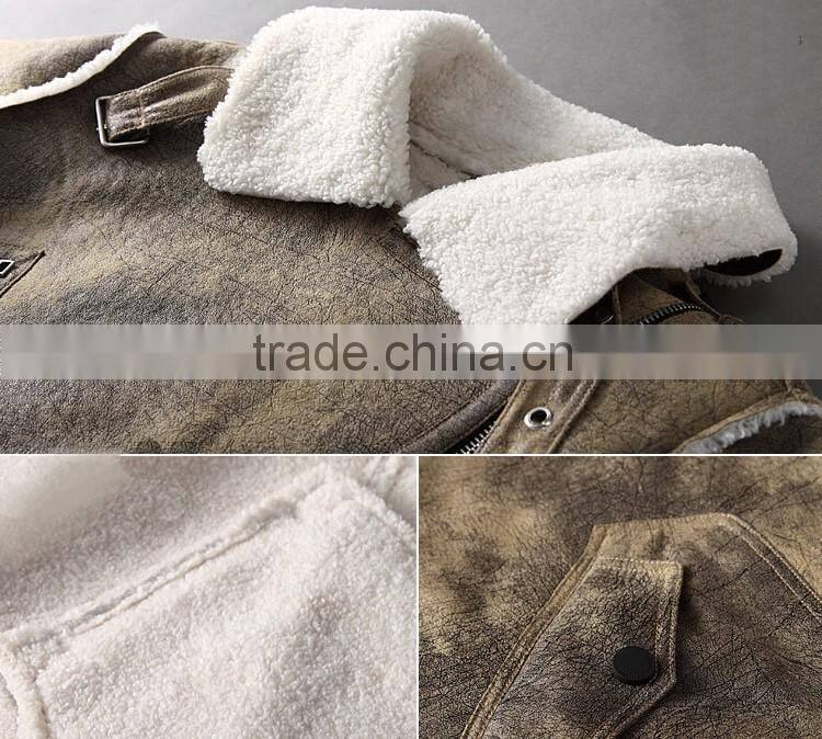 Wholesale Leather Coat Woman 2016 New Fashion Winter Coat Jacket