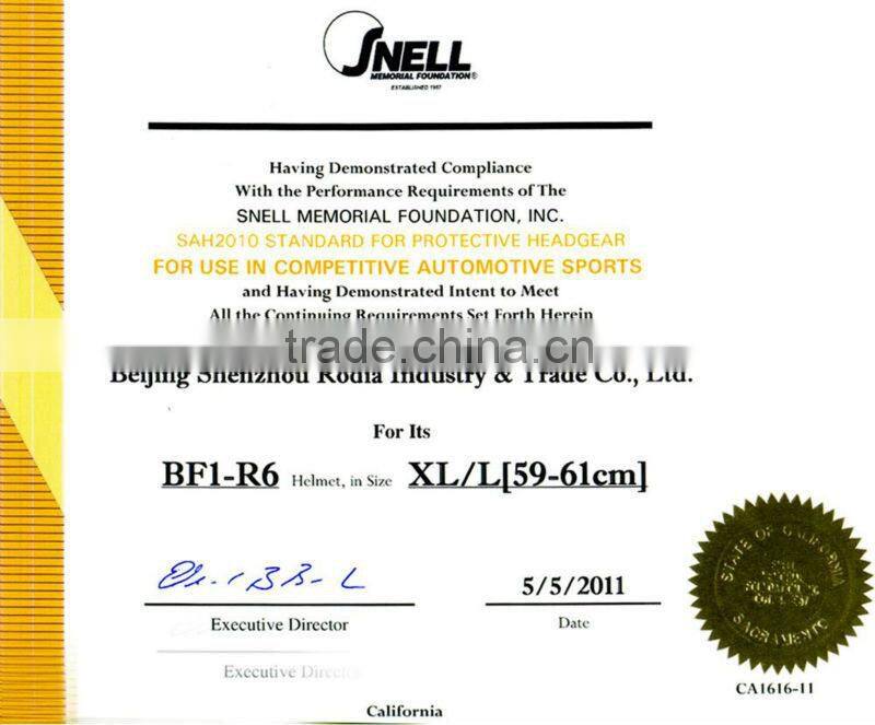 2014 Hot sale helmet for car rally race SNELL SAH2010 rated