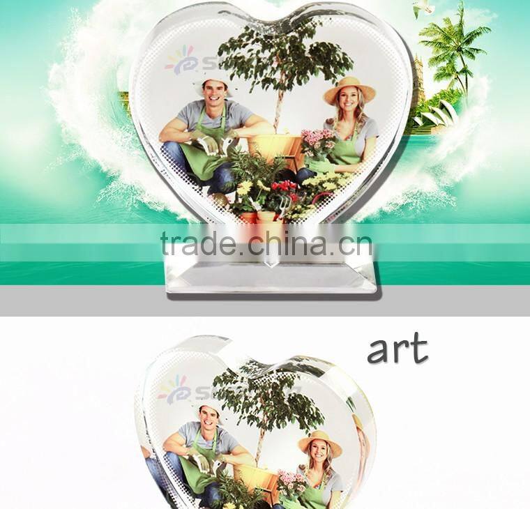 Love Shape Crystal Wedding Gift For Guest