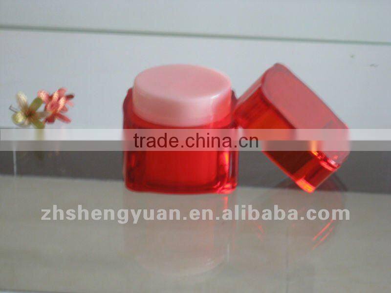 250g-280g diamond acrylic cosmetic cream jar