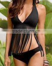 BSC045 Open hot sexy girl fission pure triangle bikini swimwear