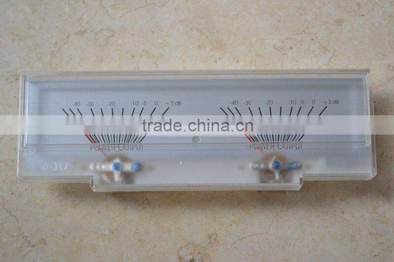 SD-317 Panel 2 VU Meter 500uA 650 156x52.5mm No Lamp