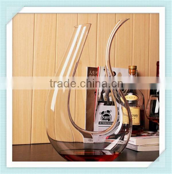 2016 hot sale decanter crystal material glass wine decanter promotional home use wine decanter with high quality
