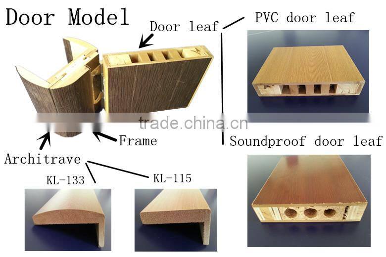 china supplier hot sale pvc sound proof wooden door