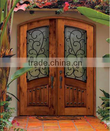 modern arch mahogany double apartment entry door with good price