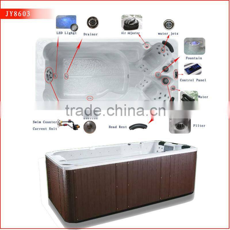Factory Portable above ground acylic large swimming spa pools