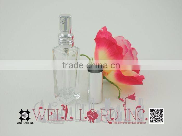 7ml fashion colorful with gold cap perfume pump sprayer