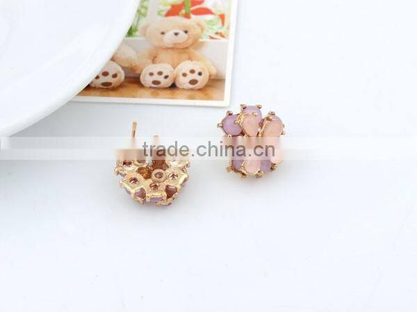 Flower stud earrings jewellery exports wholesale jewelry