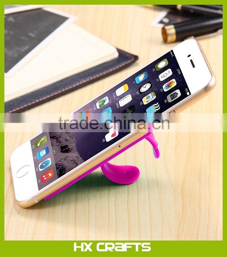 2016 lovely mini Universal mobile Phone Holder Portable one touch silicone stand Touch-U