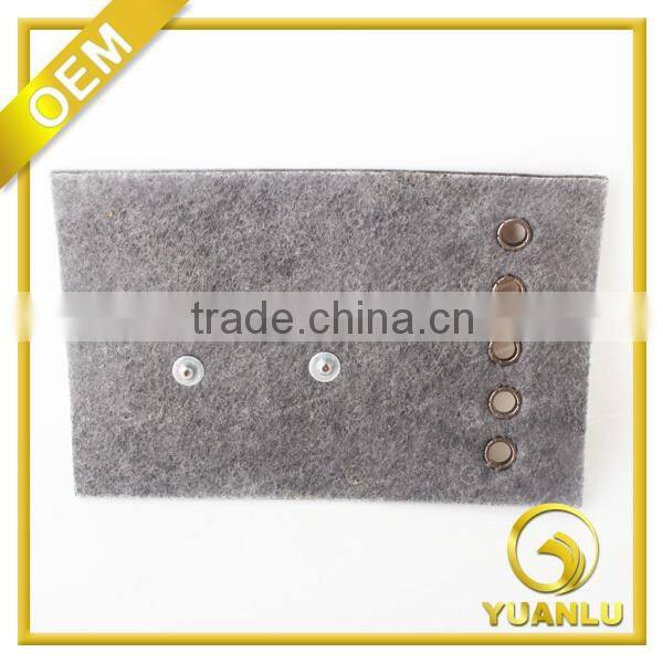 Printed Faux Leather Label Jeans With Metal Logo YL-212