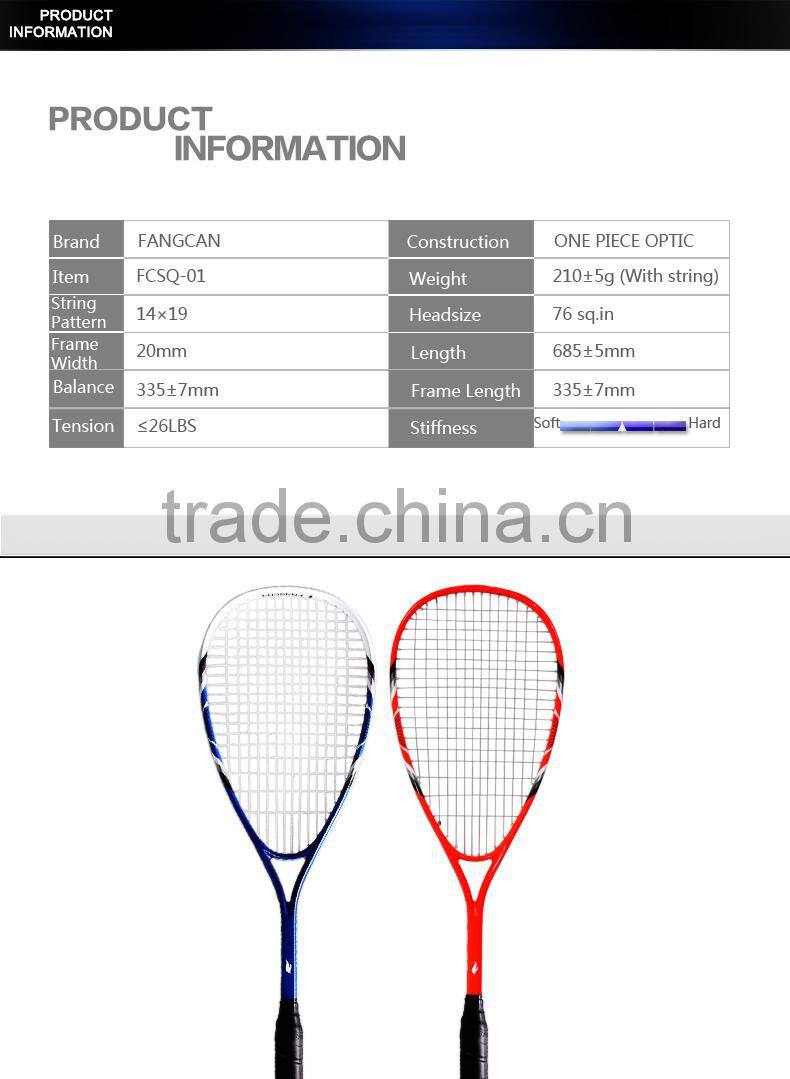 Composite Squash Racket With String and Within 3/4 Cover with Customized Logo