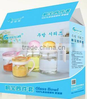 High quality kicthen glass spice bottle set for wholesale