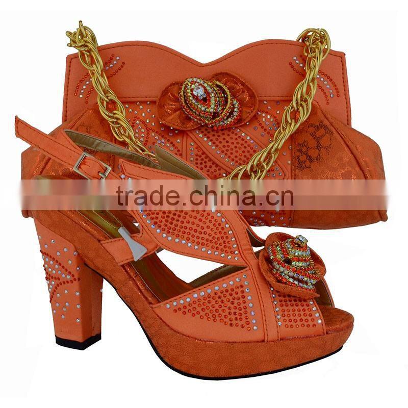 Fantastic matching italian shoe and bag set italian shoes mix hand bags for lady