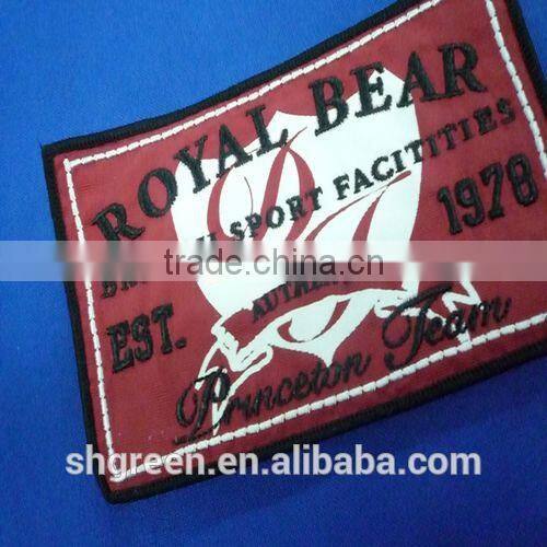 good making woven badge,woven patch for college student apparel