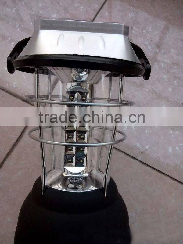 36 LED solar Rechargeable camping lantern,solar lantern with mobile phone charger solar stone lantern