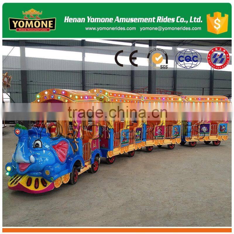 The latest theme park kid games amusements rides electric train for sale