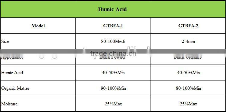 40-50% Humic acid granules manufacturer