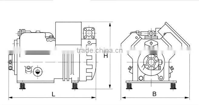 15hp Copeland compressor,copeland r134a compressor D4DL-1500 DC,D4DL-150 X