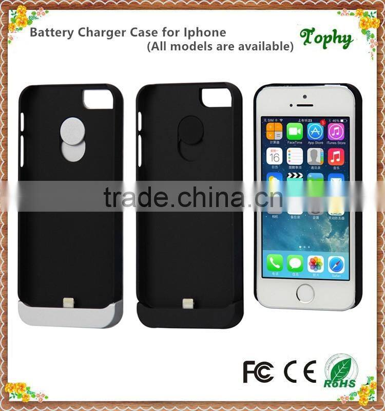 Li-Polymer battery Power Case External Battery Backup Power Case Charger Cover Pack Power Bank for iPhone 5/5s/5C