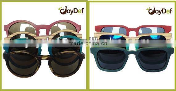 recycle skateboard wood sunglasses, wood sunglasses, colorful wooden frame GA076