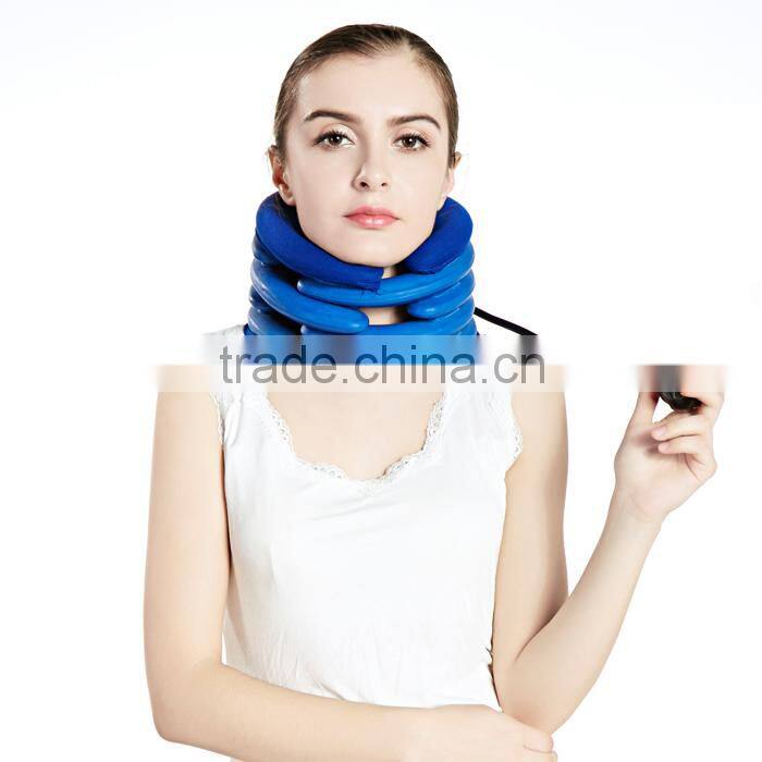 air pump medical cervical traction device soft Neck massage collar inflatable neck collar with low price