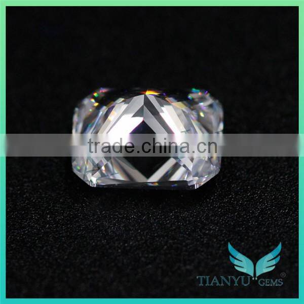 Wholesale Loose Synthetic CZ Stone 8*10 White Heat Octagon Cubic Zircon Price
