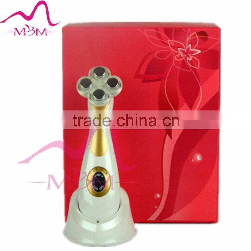 Photon facial and body wrinkle remove beauty device / Electroportion, LED, EMS and RF face body beauty