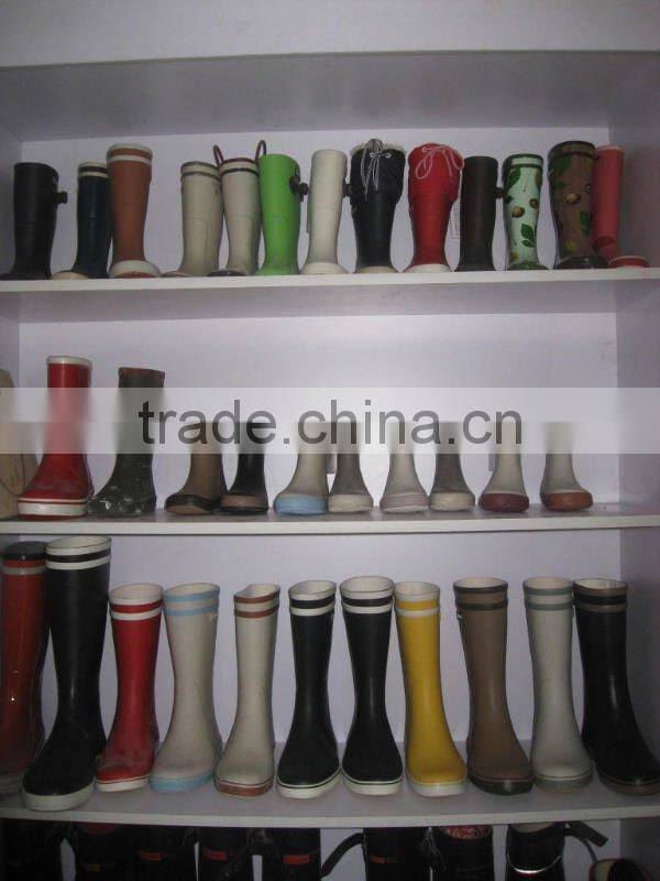 sexy ladies high heel rubber rain boots
