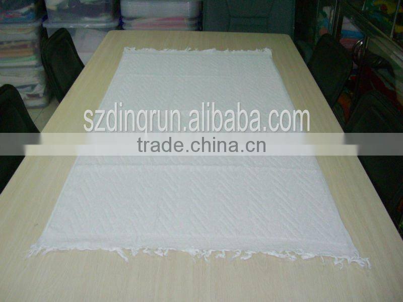100% polyester white hajj towel for pilgrimage