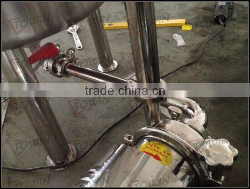 SS304 fermentation tank with pump and storage tank