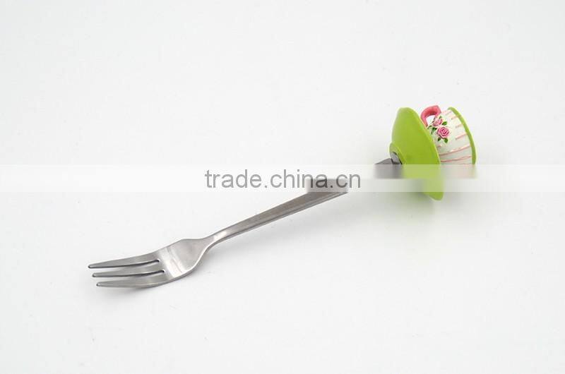Cute Japan style food grade metal cutlery set for dessert serving flatware
