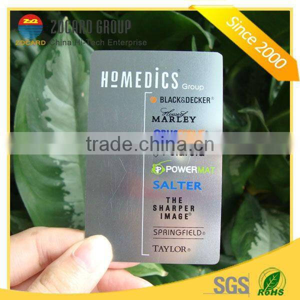 Exellent quality of customized metal visit card