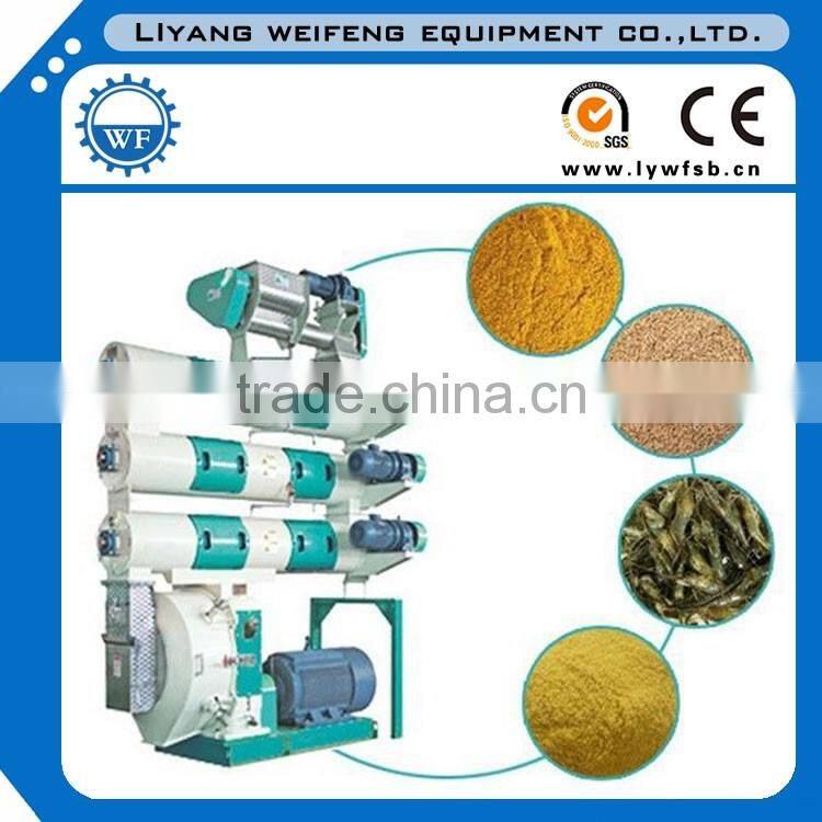CE fish feed pellet machine line/fish feed pellet line