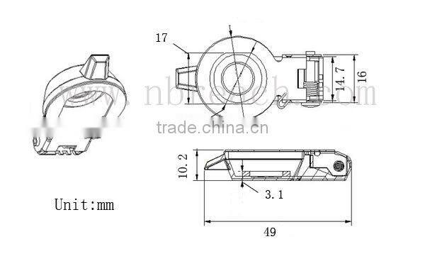 Zinc Alloy Dust-Proof Cap for Lock