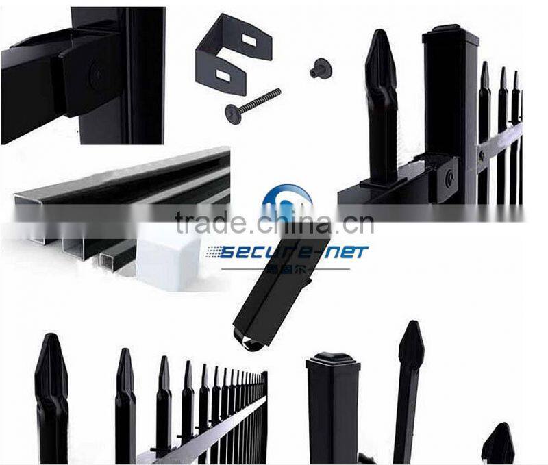 prefabricated wrought iron fence railing with different styles