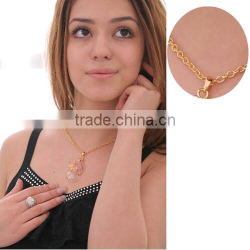 Swan Shape Necklace Pendant Glass Perfume bottle jewelry Necklace