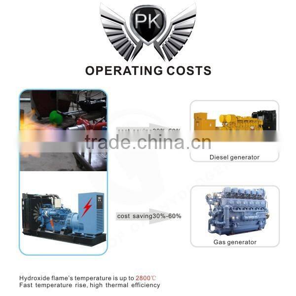 water fuel oxyhydrogen generator for gas generator