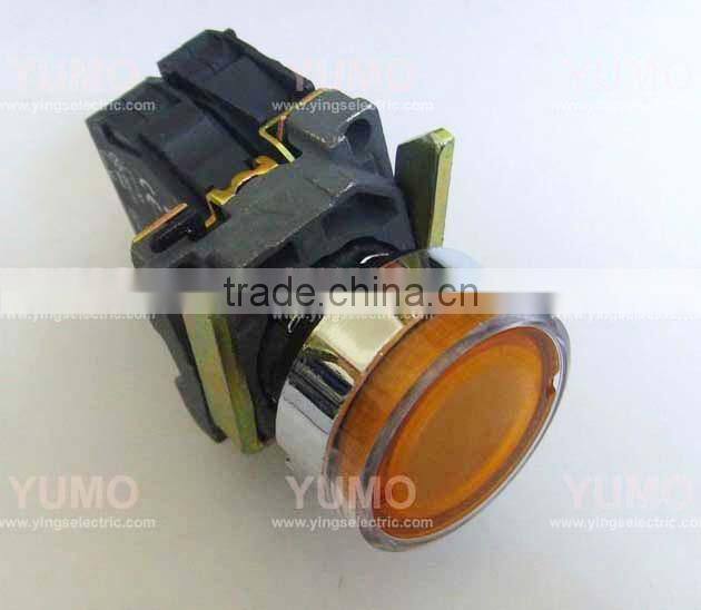 LAY4 NO NC 130V 220-240v Direct bulb supplierd neon LED BA9S yellow push button switch push button foot switch