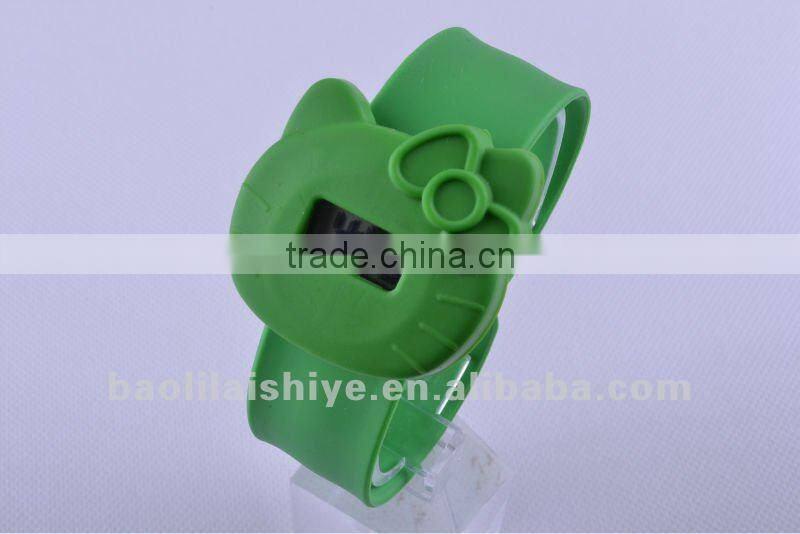 kids silicone slap digital watches