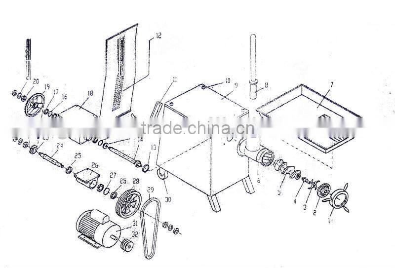 GRT-MC42 42mm industrial meat grinder