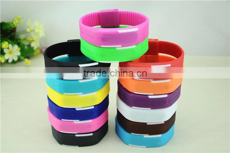 silicone digital watch silicone watch silieone led watch bracelet watch silicone bracelet with digital watch LED watch
