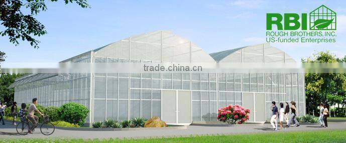 High Tunnel single or multi span galvanized steel plastic film cover low cost plant house or greenhouse for agricultural farm