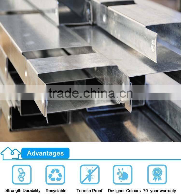 low cost china supplier prefabricated light steel frame house