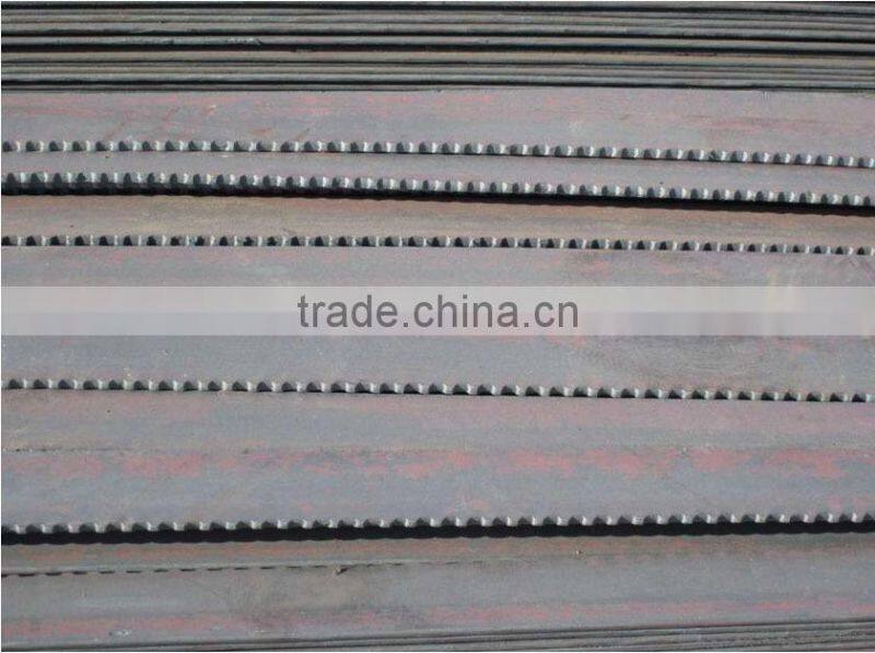 Galvanized tooth shape steel flat