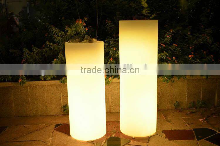 outdoor led luminous planter/ Decorative Plastic Flower Pot