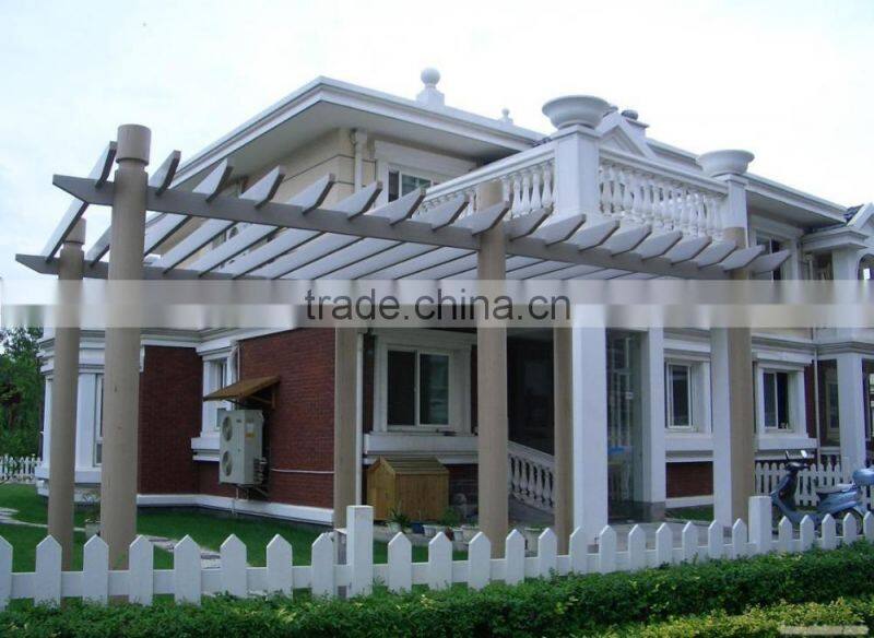 2017 hot selling anti-uv wpc wooden plastic composite pergola cheap price outdoor