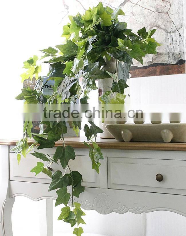 New design vivid plastic Ivy hanging leaves artificial flower for wall decoration